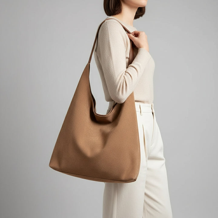 Lena | Dames Modieuze Suède Hobo Tas