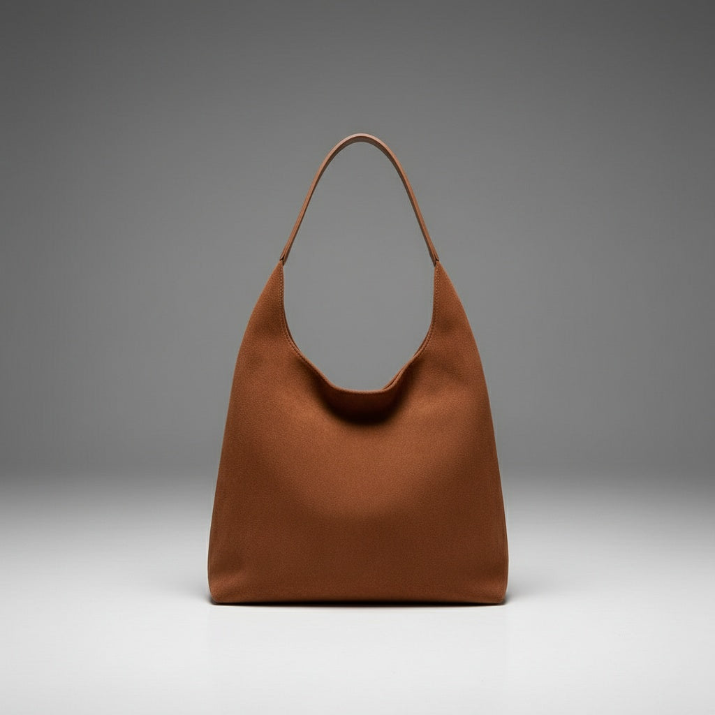 Lena | Dames Modieuze Suède Hobo Tas