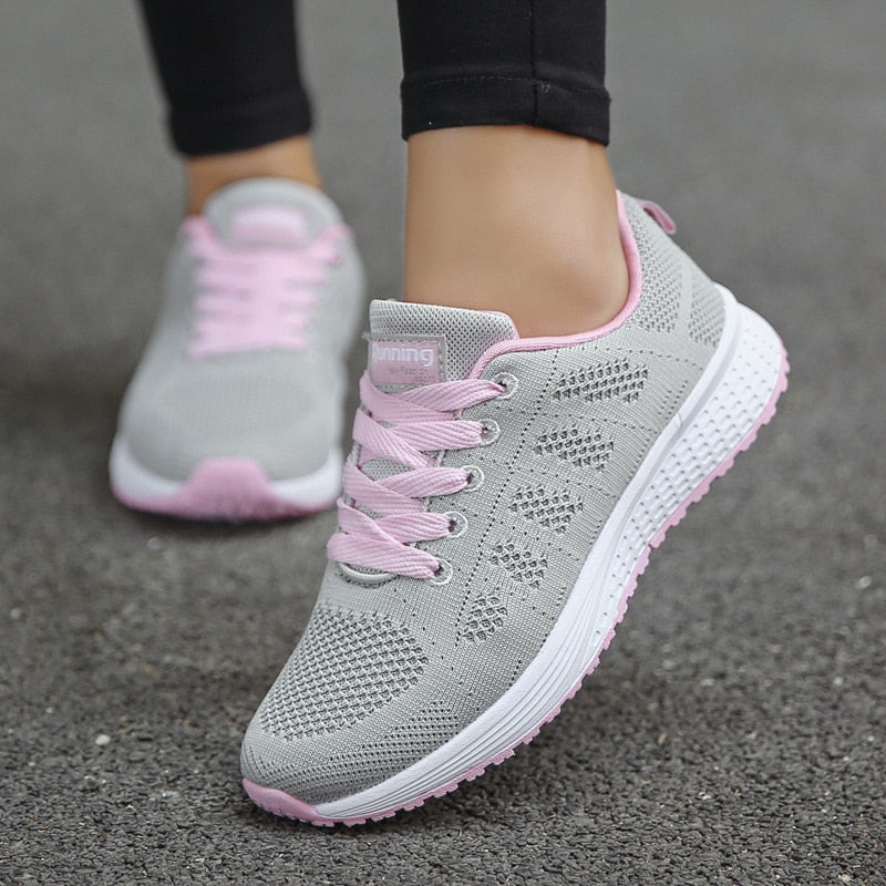 Kennedy | Dames Casual Wandelsneakers Met Veters
