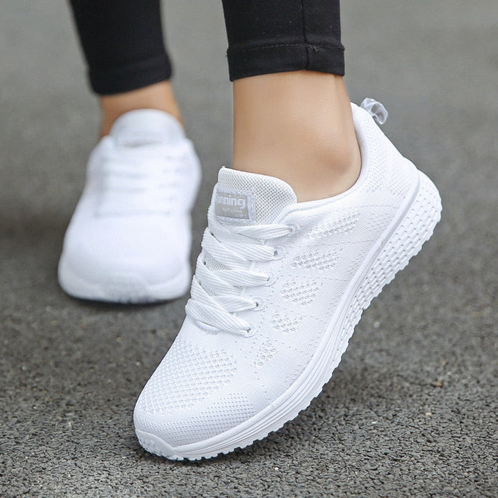 Kennedy | Dames Casual Wandelsneakers Met Veters