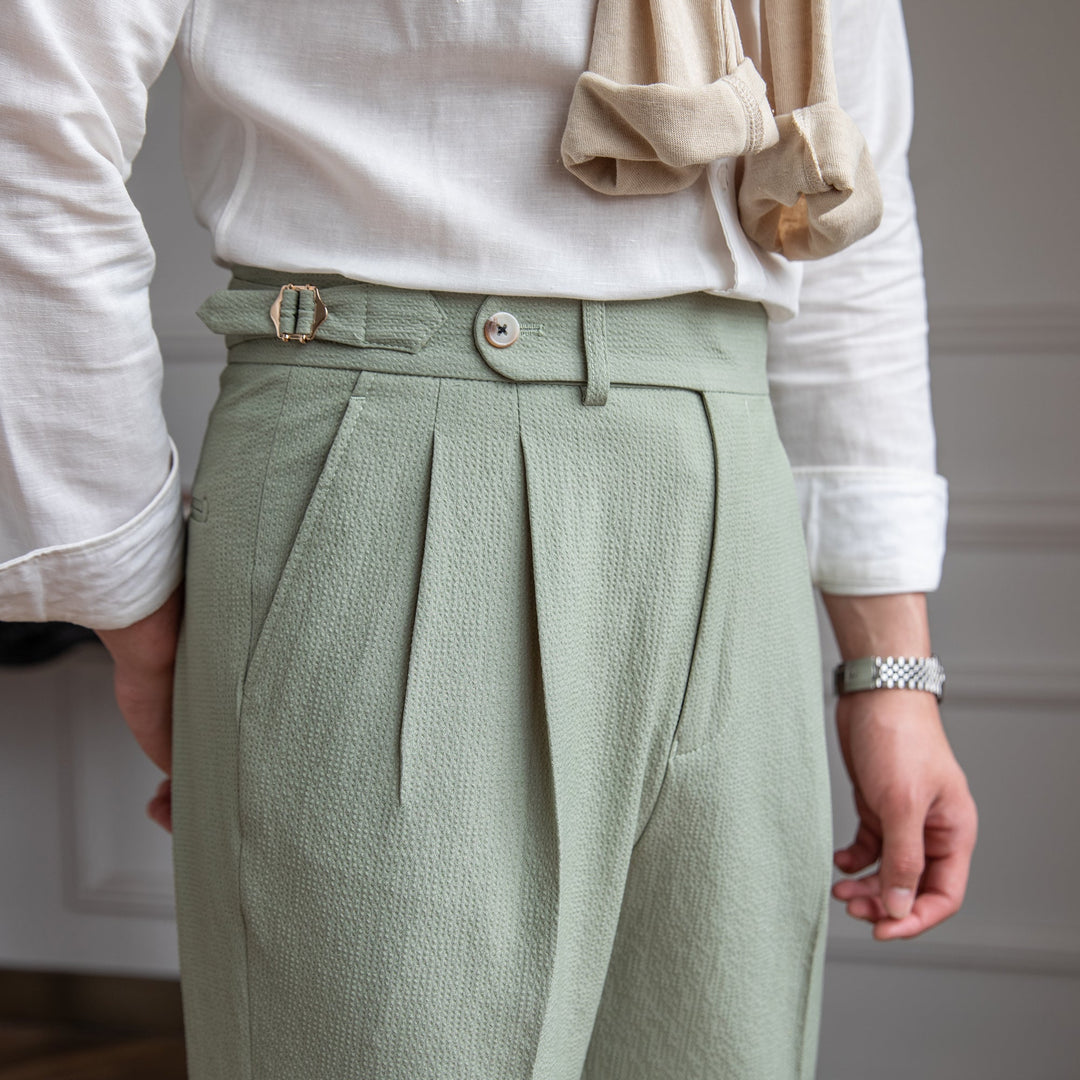 Adrian | Heren Geplooide Formele Pantalon