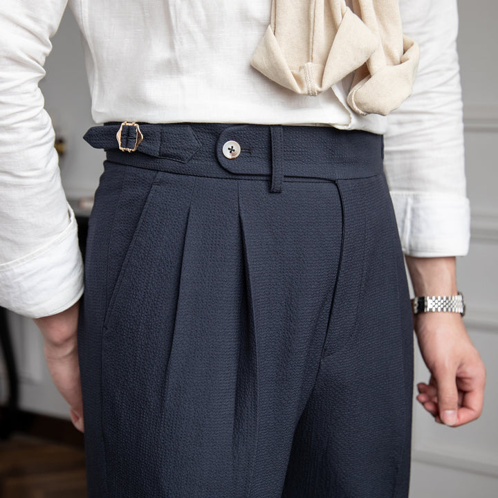 Adrian | Heren Geplooide Formele Pantalon