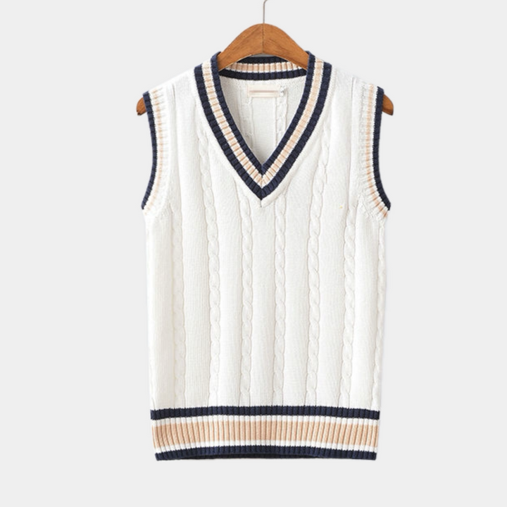 Davis | Heren Klassiek V-Hals Gebreid Sweater Vest