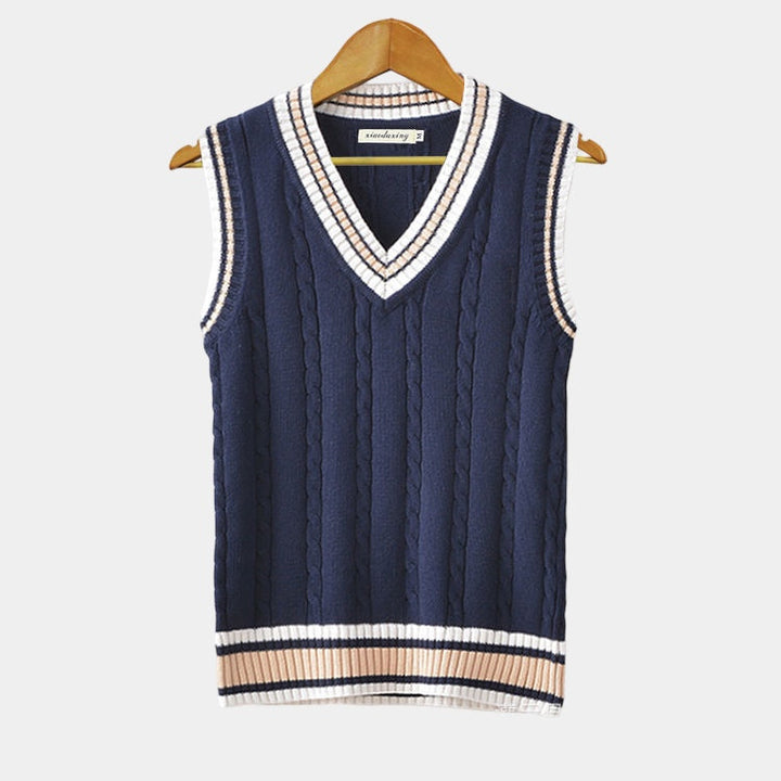 Davis | Heren Klassiek V-Hals Gebreid Sweater Vest