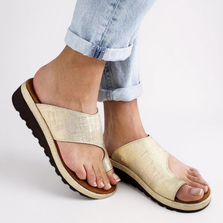 Nora | Dames Zomer Orthopedische Teensplit Sandalen