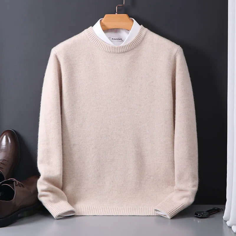 Elias | Heren Klassieke Winter Crewneck Trui