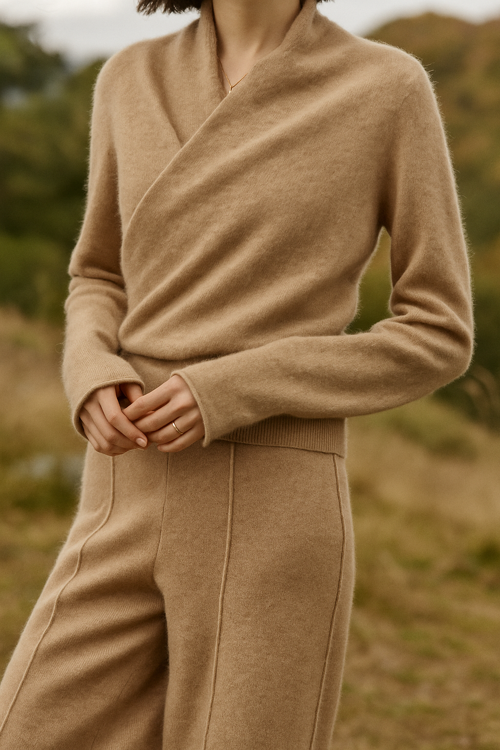Elsa | Dames Elegante Wikkel- en Overslag Chic Trui