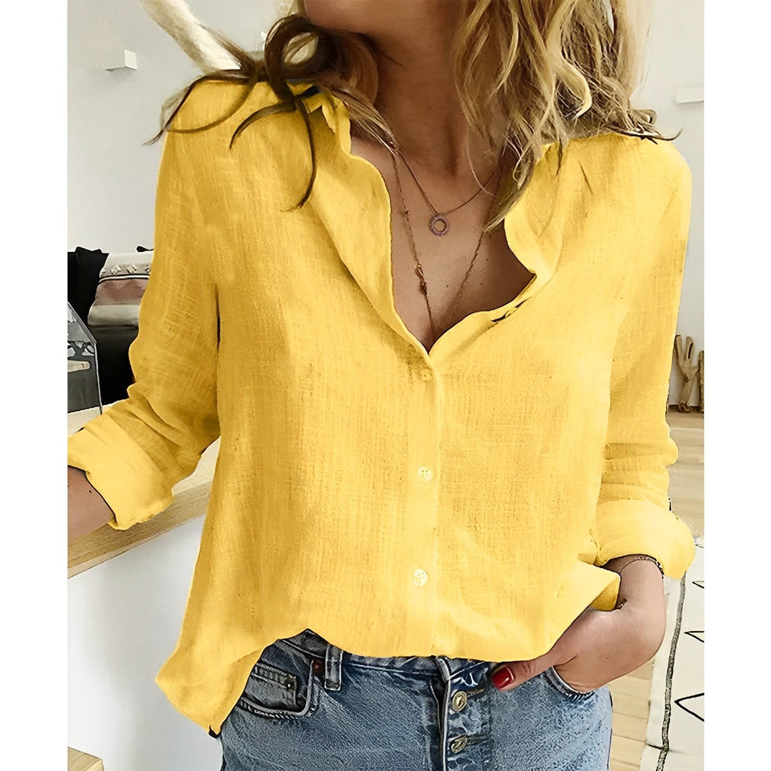 Julia | Women Relaxed Fit Button Down Blouse