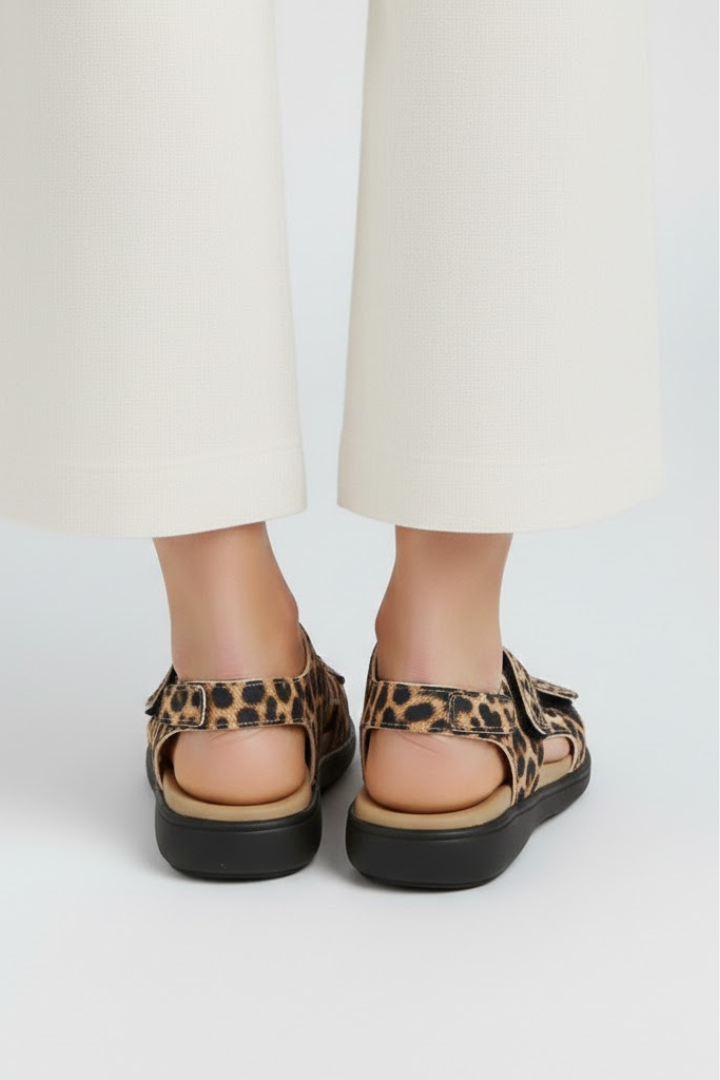 Daphne | Dames Sandalen met Hak en Meerdere Bandjes Over de Tenen