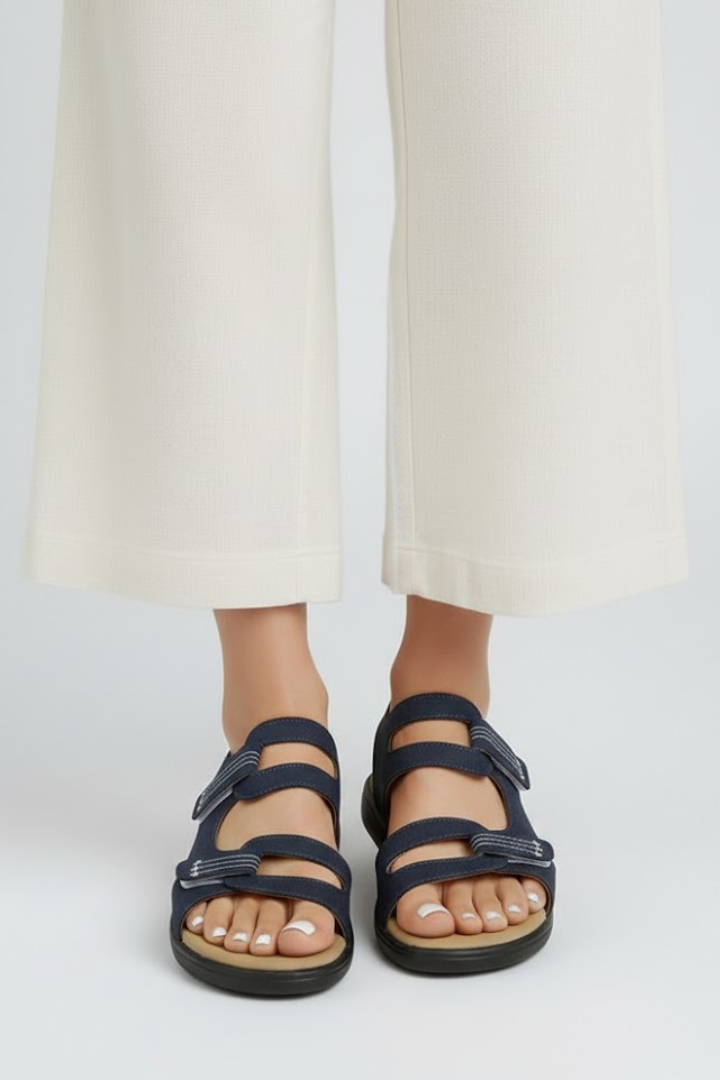 Daphne | Dames Sandalen met Hak en Meerdere Bandjes Over de Tenen
