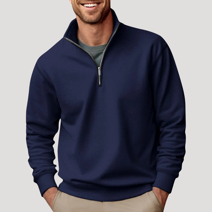 Henry | Men’s Casual Quarter Zip Collar Sweatshirt