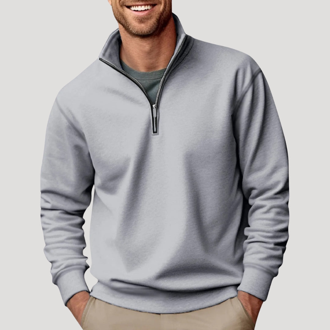 Henry | Men’s Casual Quarter Zip Collar Sweatshirt