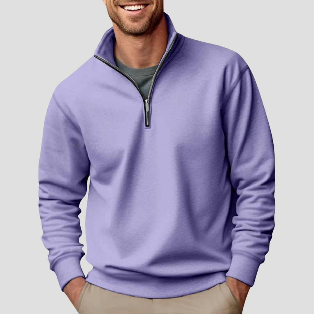 Henry | Men’s Casual Quarter Zip Collar Sweatshirt