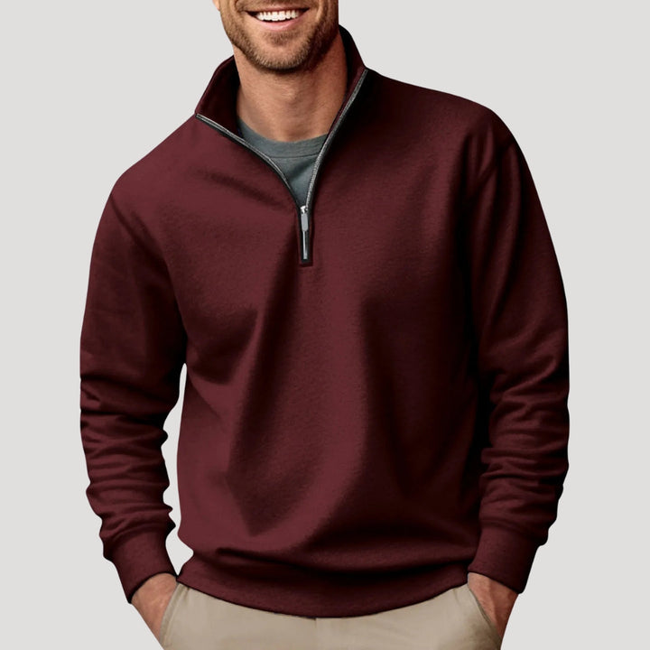 Henry | Men’s Casual Quarter Zip Collar Sweatshirt