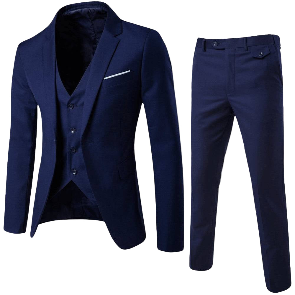 Franklin | Heren driedelig slim fit trouwpak
