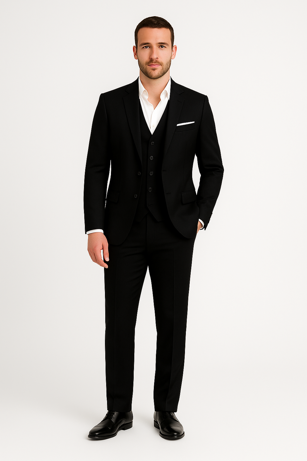 Franklin | Heren driedelig slim fit trouwpak