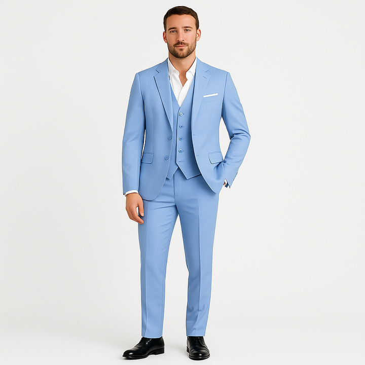 Franklin | Heren driedelig slim fit trouwpak