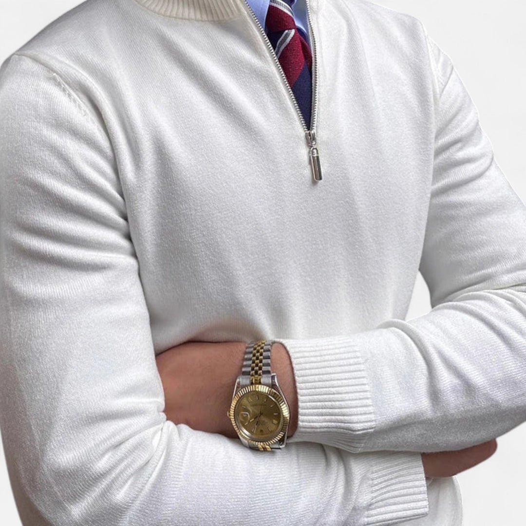 Ethan | Heren klassieke half-zip trui