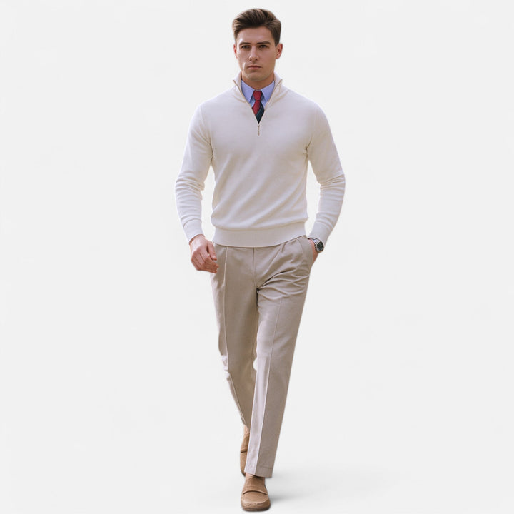 Ethan | Heren klassieke half-zip trui