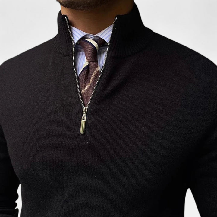 Ethan | Heren klassieke half-zip trui