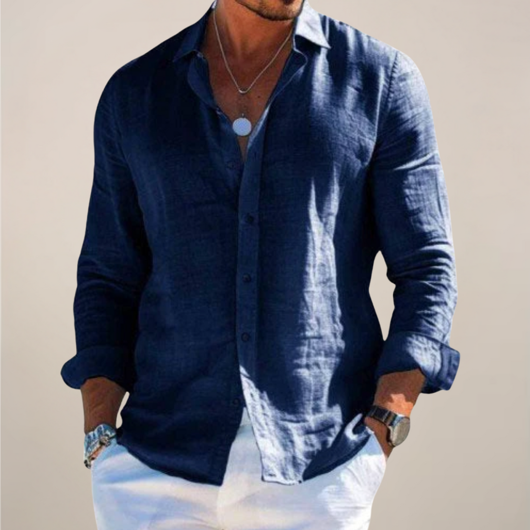 Jeffrey | Heren Casual Overhemd met Lange Mouwen