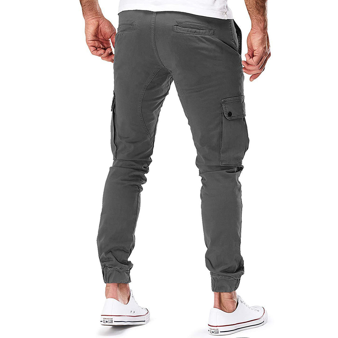 Asher | Heren Casual Cargo Broek met Zakken