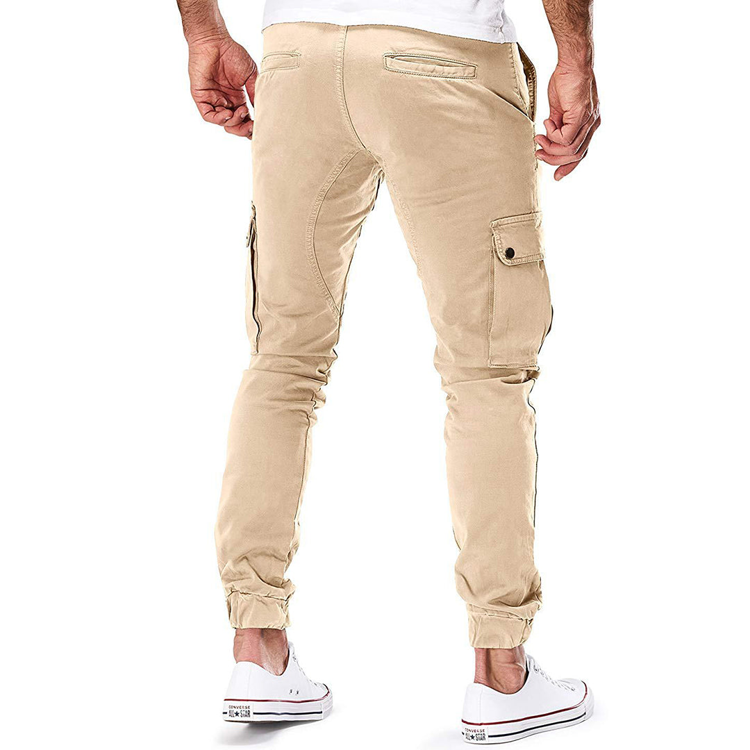 Asher | Heren Casual Cargo Broek met Zakken