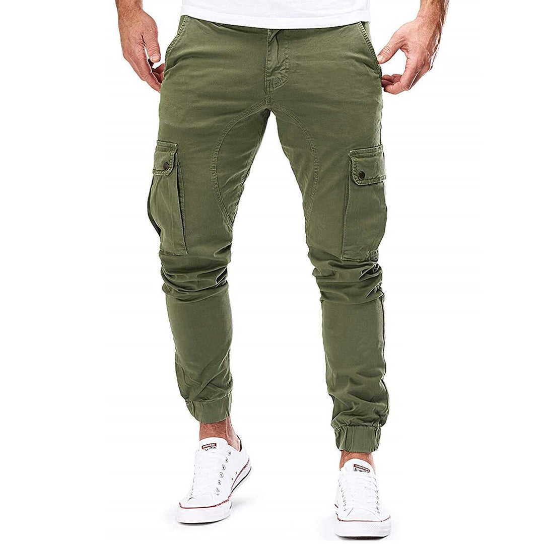 Asher | Heren Casual Cargo Broek met Zakken