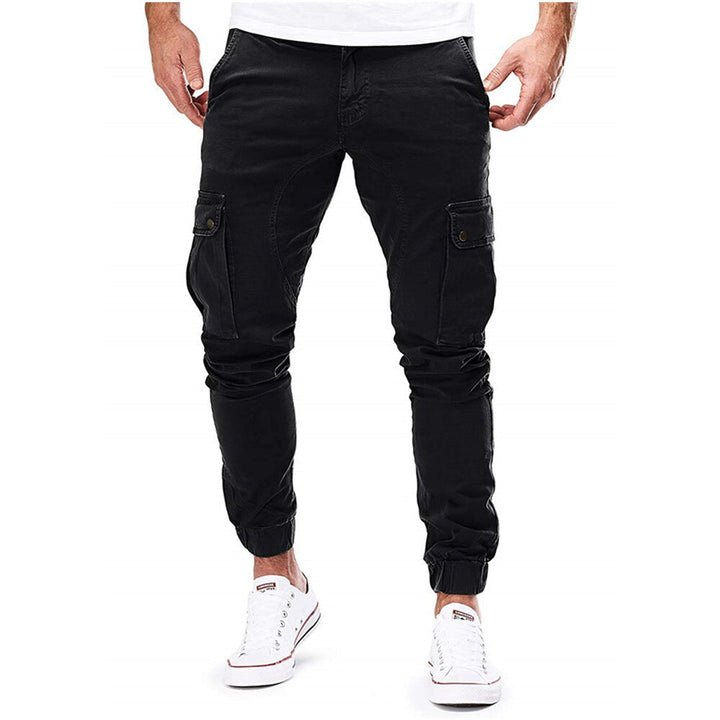 Asher | Heren Casual Cargo Broek met Zakken