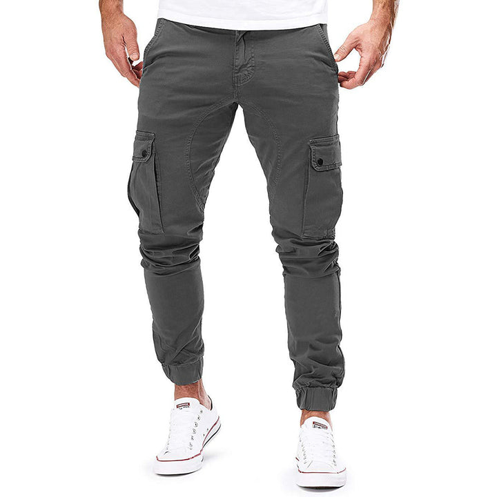 Asher | Heren Casual Cargo Broek met Zakken