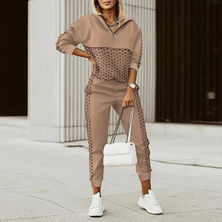 Kendra | Dames Tweedelige Geruite Tracksuit