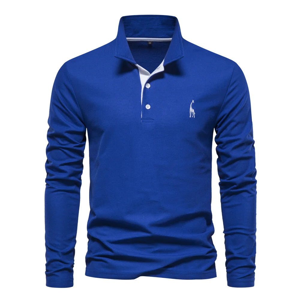 Aaron | Heren Klassiek Knoop Hals Polo Shirt
