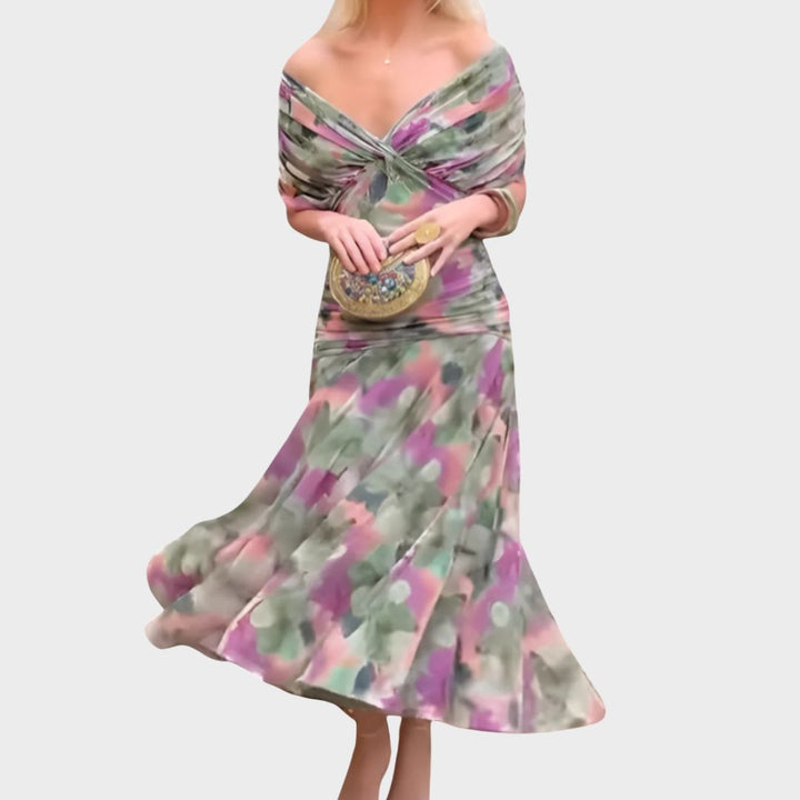 Sadie | Dames Elegante Off-Shoulder Avondjurk