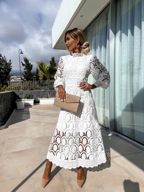 Eva | Women Elegant Long Sleeve Party Dress