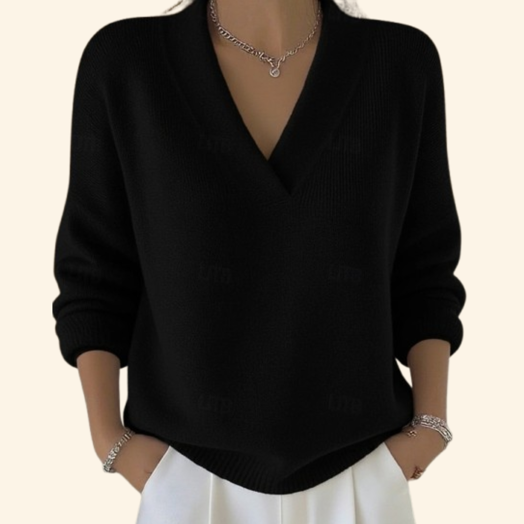 Alicia | Dames V-hals sweaterstijl top