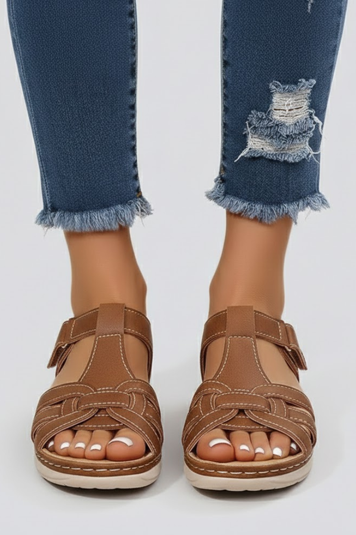 Jasmine | Dames Riemchensandalen met Open Teen