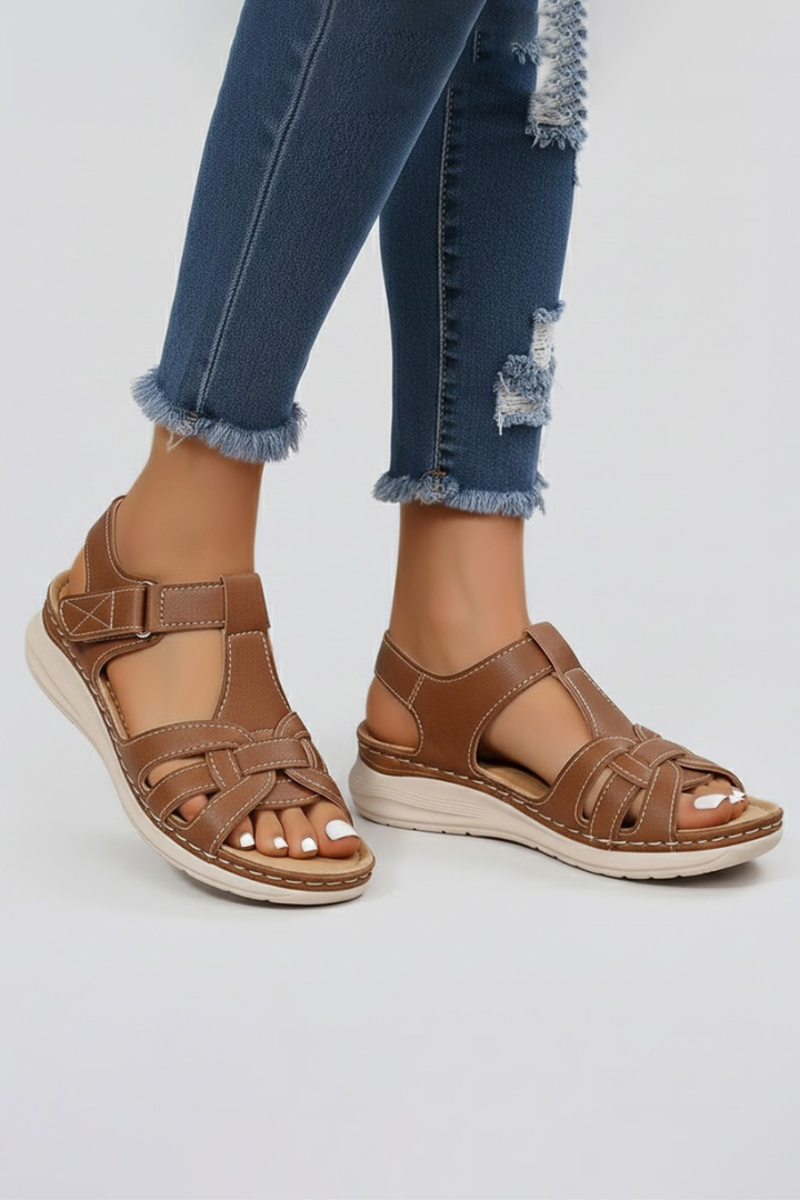 Jasmine | Dames Riemchensandalen met Open Teen
