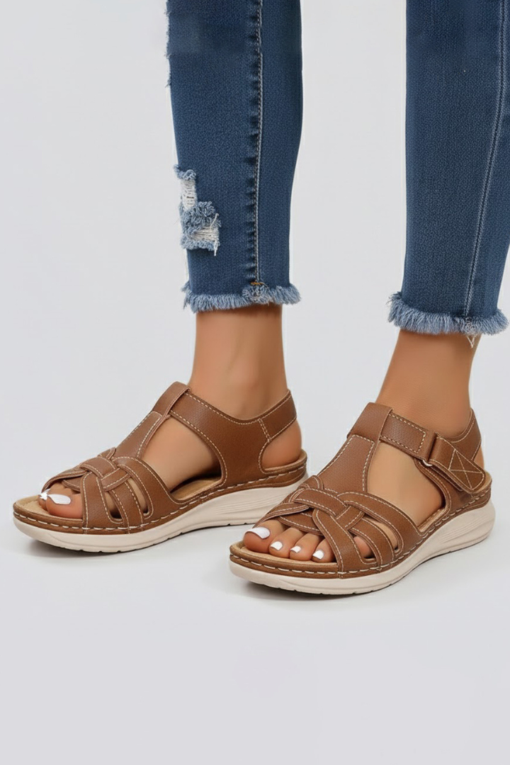 Jasmine | Dames Riemchensandalen met Open Teen