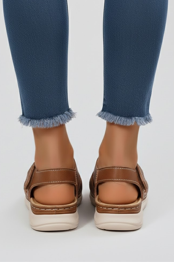 Jasmine | Dames Riemchensandalen met Open Teen
