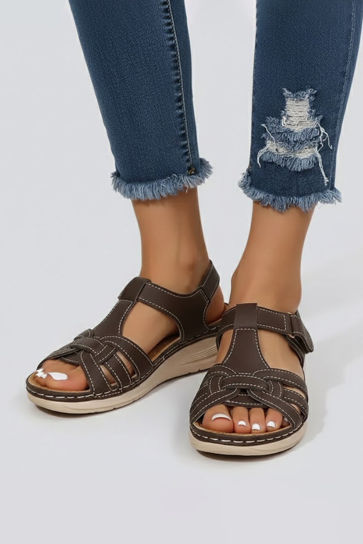 Jasmine | Dames Riemchensandalen met Open Teen