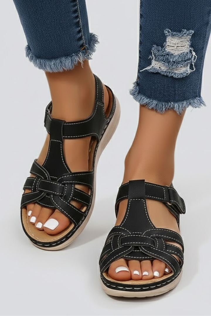 Jasmine | Dames Riemchensandalen met Open Teen