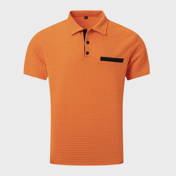 Albert | Heren Casual Contrast Detail Slim Fit Shirt