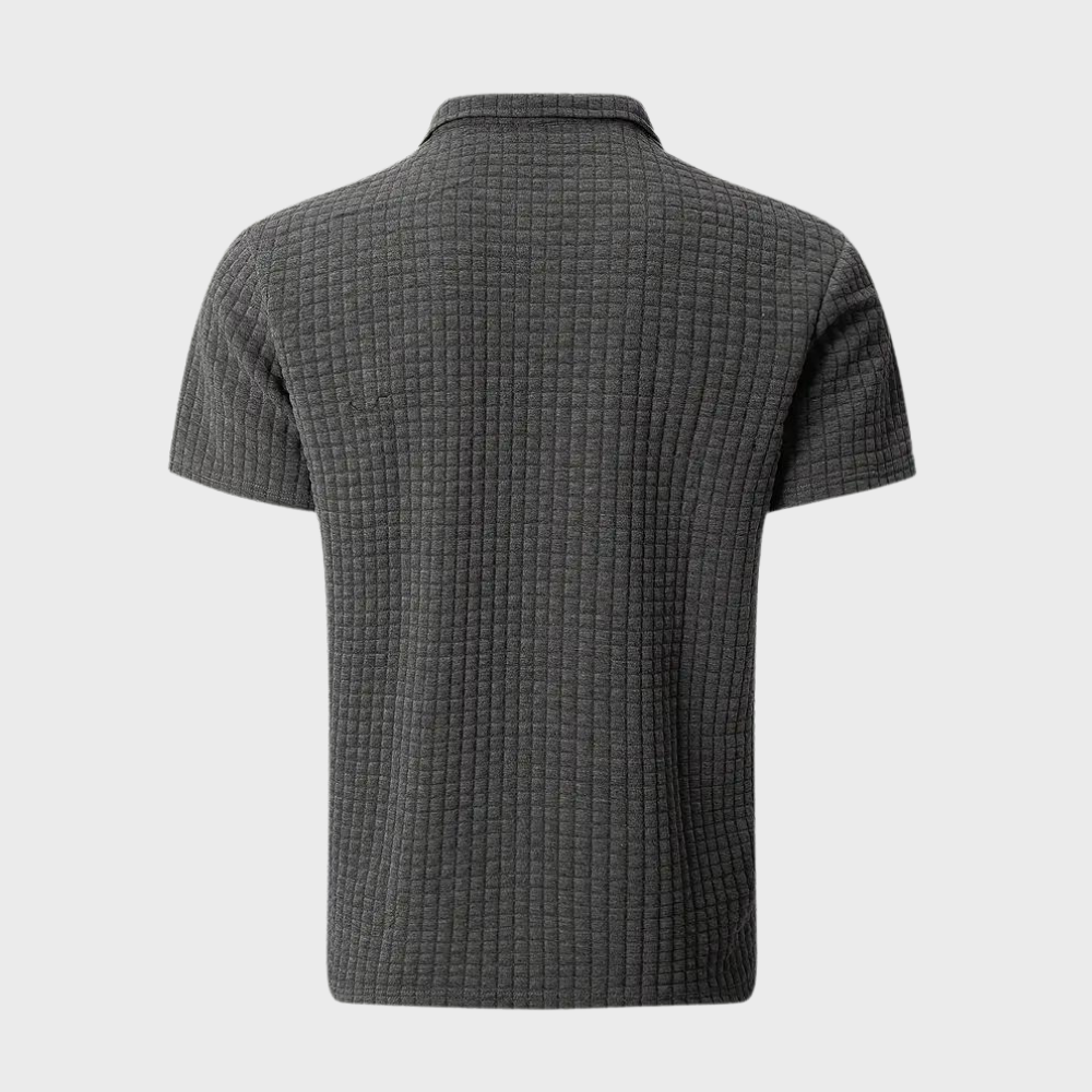 Albert | Heren Casual Contrast Detail Slim Fit Shirt