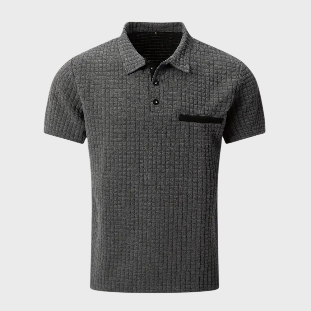 Albert | Heren Casual Contrast Detail Slim Fit Shirt