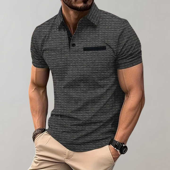 Albert | Heren Casual Contrast Detail Slim Fit Shirt