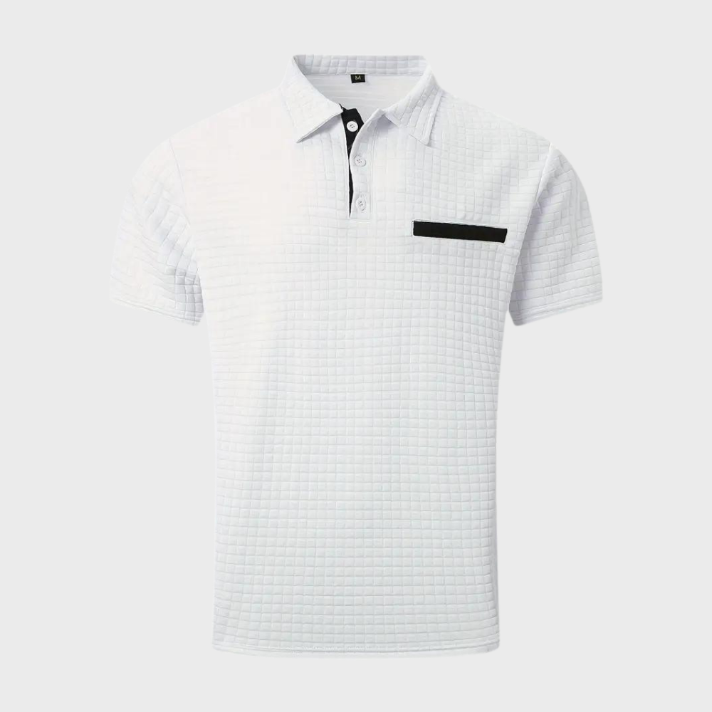 Albert | Heren Casual Contrast Detail Slim Fit Shirt