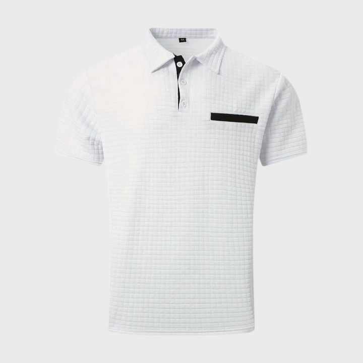 Albert | Heren Casual Contrast Detail Slim Fit Shirt