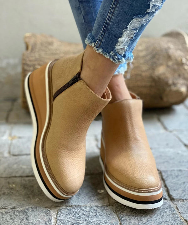 Josie | Dames orthopedische platform enkellaarsjes