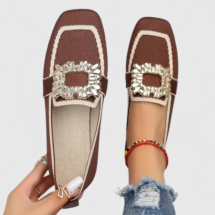 Jenna | Dames elegante versierde loafers