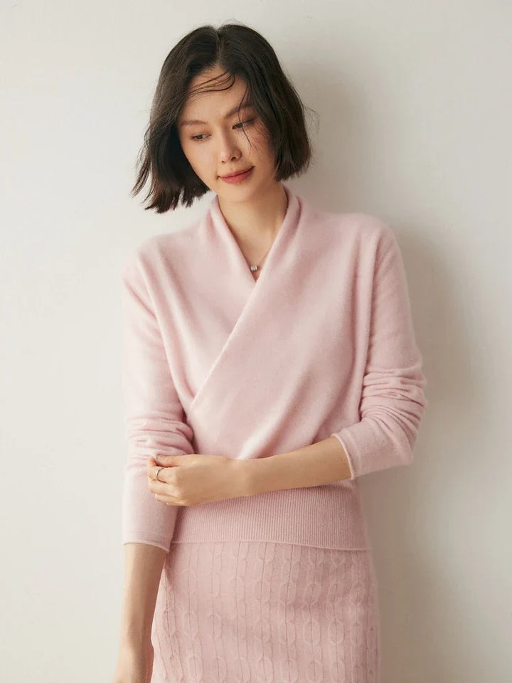 Elsa | Dames Elegante Wikkel- en Overslag Chic Trui